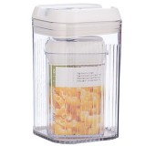 Cutii de Depozitare Alimente, Cyrax, Set din 2 Cutii de tip Container, Recipiente pentru Cereale in Bucatarie, 0.8 L-10x15.5 cm, 2 L-12.5x12.5x21.5 cm