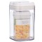 Cutii de Depozitare Alimente, Cyrax, Set din 2 Cutii de tip Container, Recipiente pentru Cereale in Bucatarie, 0.8 L-10x15.5 cm, 2 L-12.5x12.5x21.5 cm