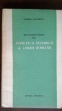 Introducere in fonetica istorica a limbii romane Florica Dimitrescu