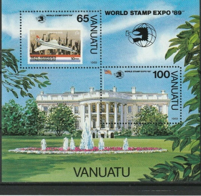 Vanuatu 1989 - Expo filatelic, bloc neuzat foto