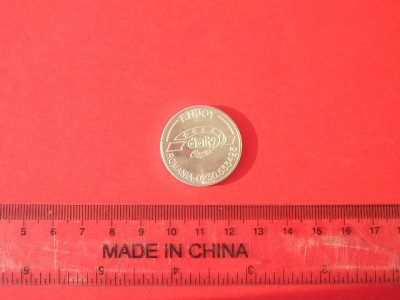 M3C1 11 - Jeton de colectie - inscriptia DATY CAFEE ROMANIA foto