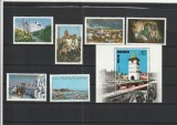 ROMANIA 1978 LP 960 LP 961 OBIECTIVE TURISTICE SERIE+COLITA MNH NESTAMPILATE, Nestampilat