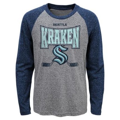 Seattle Kraken tricou cu măneci lungi pentru copii Stick Up LS Triblend Raglan - Dětsk&amp;eacute; M (10 - 12 let) foto