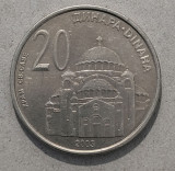 20 dinari Serbia - 2003, Europa