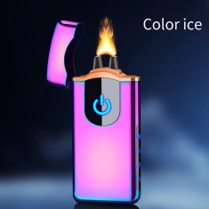 Bricheta MBrands cu arc electric PULSED ,carcasa metalica, Fara Gaz ,incarcare USB, antivant Multicolor