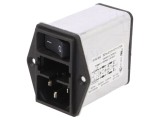Conector Alimentare AC SCHURTER 6A 250VAC Soclu Tată C14 3-102-852