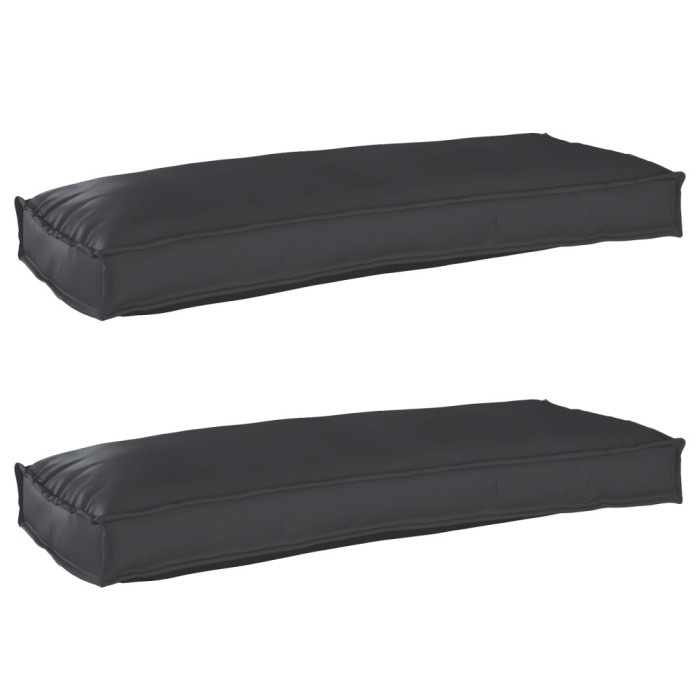 vidaXL Set de perne pentru palet 2 pcs Negru 100 x 40 x 8 cm 42001692