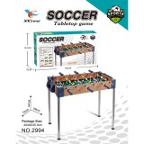 Masa de fotbal cu teren Flippy, 8 manere, cu Tablou Scor, din Metal, Lemn si ABS, 62x8x35.5 cm, cu Picioare Inalte, Design Multicolor, pentru copii/ad