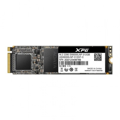 SSD AData SX6000 Lite, 512 GB, PCI Express 3.0 X4, M.2 2280 foto