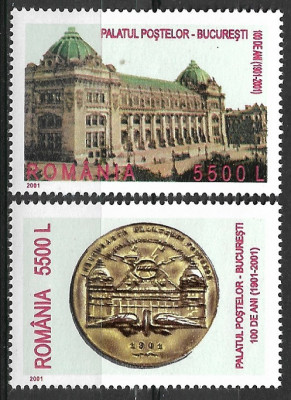 B0545 - Romania 2001 - Palatul Pastelor 2v.neuzat,perfecta stare,nedantelat foto