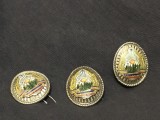 lot 3 bucati - Insigna chipiu / cuc / cascheta perioada comunista RSR / Romania !