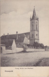 CP SIBIU Hermannstadt Grosspold Apoldu de Sus Biserica Evanghelica ND(1917), Circulata, Fotografie