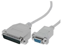 Cablu D-Sub 25pin la 9pin, 1,8m, &Oslash;5mm