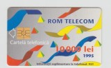 bnk card Cartele telefonice - Romania Romtelecom 1995 - Abstract Design 1995 - Col:RO-ROM-0007E