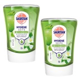 Set 2 Rezerve sapun lichid antibacterian Sagrotan No Touch cu Mar - Iasomie pentru dispenserul automat cu senzor, 250 ml - compatibil cu DETTOL