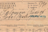 1918 Bucovina - Telegrama trilingva Cernauti, stampila liniara + vigneta sigiliu