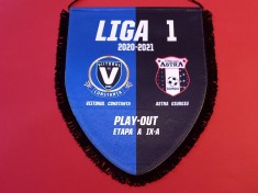 Fanion (protocol) fotbal VIITORUL Constanta-ASTRA Giurgiu(PLAY-OUT 2020/2021) foto