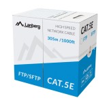 Cablu de rețea Lanberg 41406 FTP Cat.5e, 305 m, gri