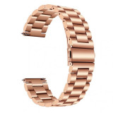 Cumpara ieftin Curea metalica compatibila Huawei Watch Buds, VD Very Dream&reg;, 22mm, Pink Gold