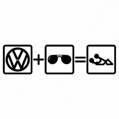 Sticker Auto Volkswagen + Stil = Repaus