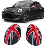 Capsule oglinzi Union Jack negru rosu potrivite pentru Mini F54 F55 F56 F57 13-18 Performance AutoTuning