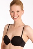 SLG13-1 Sutien simplu cu cupa si accesoriu metalic Embrace, Cu burete, negru, 70