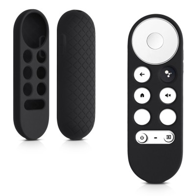 Husa pentru telecomanda Chromecast 2020, Kwmobile, Negru, Silicon, 56917.01 foto