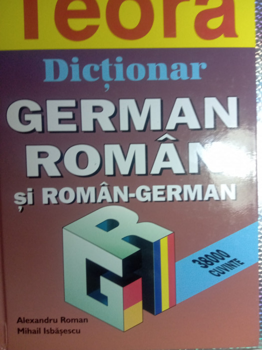 Dicționar german roman și rom&acirc;n german 38000 cuvinte,nou 35 lei