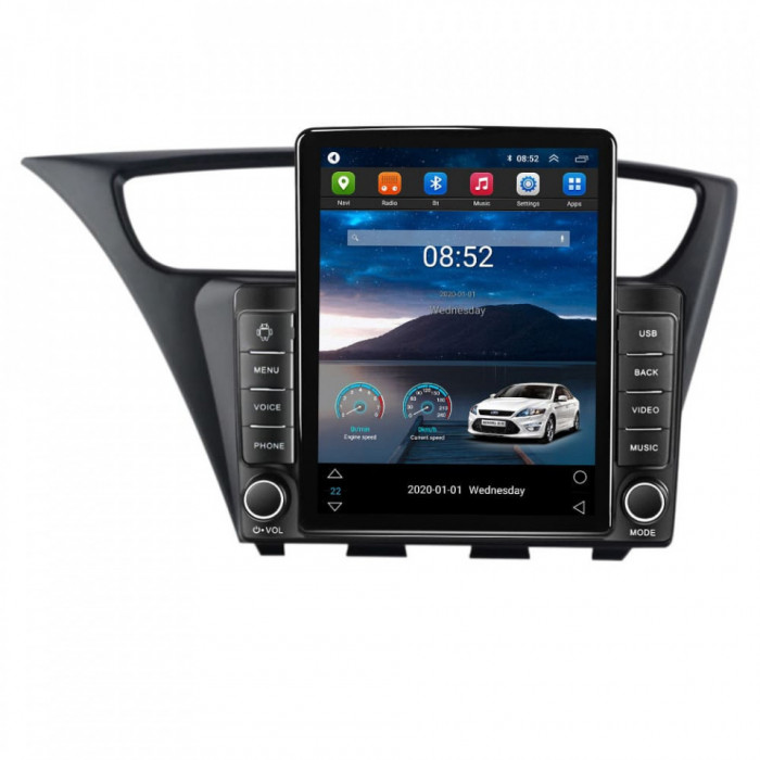 Navigatie dedicata cu Android Honda Civic IX Hatchback 2011 - 2015, 2GB RAM,