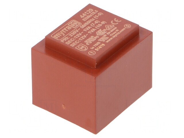 Transformator &Icirc;ncapsulat 2VA 230V AC la 12V 83mA PCB