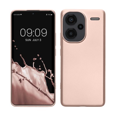 Husa Kwmobile pentru Xiaomi Redmi Note 13 Pro Plus 5G, Roz, Silicon, KWM000020KJ003C foto