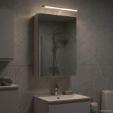 vidaXL Dulap cu oglindă pentru baie cu raft Alb 30 x 10,5 x 50 cm 889015