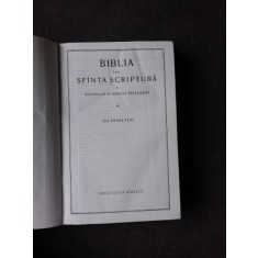 BIBLIA SAU SFANTA SCRIPTURA A VECHIULUI SI NOULUI TESTAMENT. CU TRIMITERI