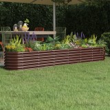 vidaXL Strat &icirc;nălțat grădină 260x40x36 cm oțel vopsit electrostatic