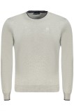 North Sails Pulover barbati, cu mini logo brodat, Regular fit, Gri deschis
