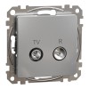 Priza TV R capat 4 dB Schneider Sedna aluminiu SDD113471R