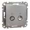 Priza TV R capat 4 dB Schneider Sedna aluminiu SDD113471R