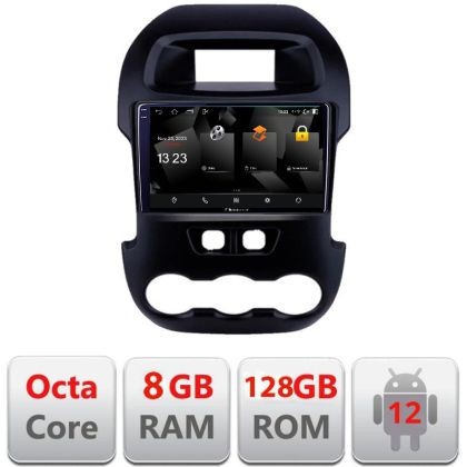 Navigatie Ford Ranger 2011-2015 Android Octa Core Qualcomm 2K Qled 8+128 DTS DSP 360 4G Optical CarStore Technology