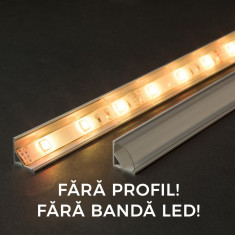 Ecran transparent pt. profil aluminiu LED - 1000 mm 41012T1