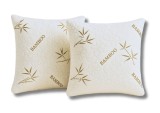 Cumpara ieftin Set 2 Perne 60x60 Somnart Belina Bamboo, microfibra, lavabile la masina, vidat Relax KipRoom