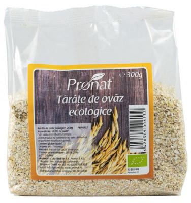 Tarate de Ovaz Bio 300 Grame Pronat foto