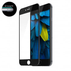 Folie Sticla Apple iPhone 6 Plus/6S Plus Tempered GLASS Protectie Ecran 3D Rama Neagra foto