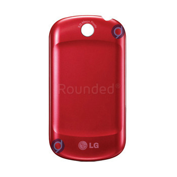 Capac baterie LG P350 Optimus Me Roșu foto