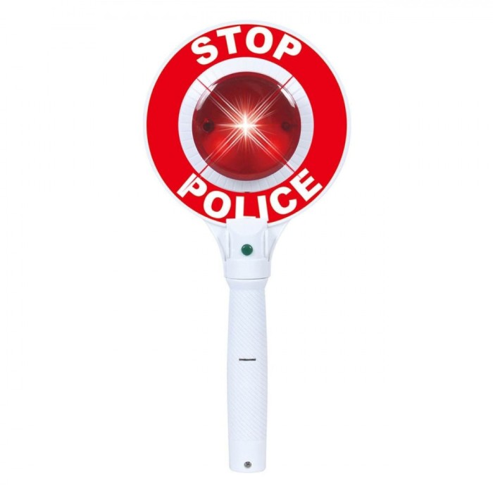 Indicator Circulație Stop/Go, Cu Lumina Intermitentă, 11.6x25 cm, Alb, Baterii Incluse