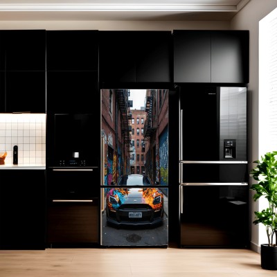 Folie imprimata color pentru decor Frigider, dimensiune 200 x 90cm, model: AVX-FR03 foto