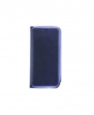 Husa Flip Cover Huawei Y7 2019 Albastra Inchis foto