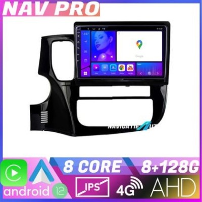 Navigatie Mitsubishi Outlander 2014 KIT 1230 EDOTEC-LITE Android Ecran 720P Octa Core 8 128 Carplay CarStore Technology foto
