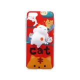 Husa iPhone 7 Plus MyStyle Elegance Luxury Squishy Red, Protectie Anti-soc, Anti-zgarieturi, Design Modern, Prindere Stres