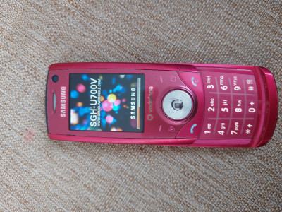Telefon Dame Rar Slide Samsung U700V Rose Liber retea Livrare gratuita! foto