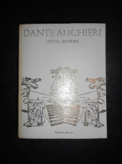 DANTE ALIGHIERI - OPERE MINORE (1971, editie cartonata) foto